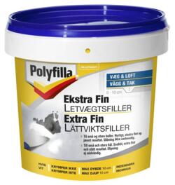 Polyfilla ekstra fin letvægtsfiller, 600 ml.