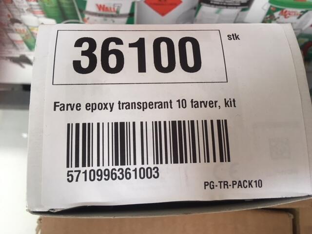 Farvekit Transparente farver til Epoxy.