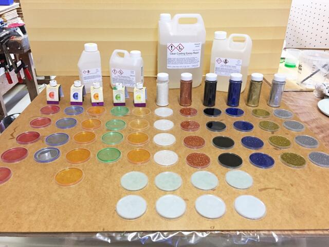 Farvekit Transparente farver til Epoxy.