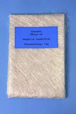 Glasmåtte 300 gr. 1m.