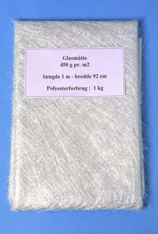 Glasmåtte 450 gr. 1 m2